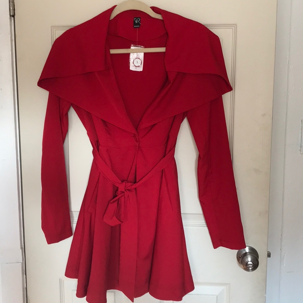 Red formal jacket